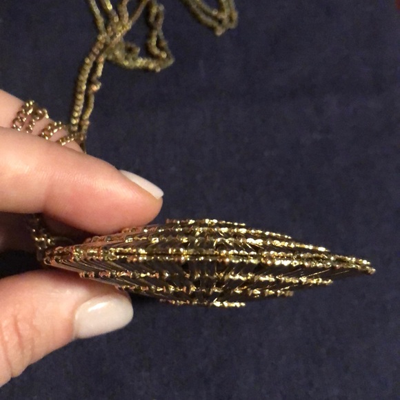 Amrita Singh Gold Metal Medallion Necklace - Picture 7 of 7